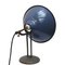Vintage Industrial Blue Enamel and Cast Iron Desk Lamp, 1950s, Image 4
