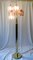 Italian Pink Glass and Brass Lilz of the Valley Floor Lamp, 1970s, Image 3