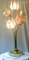 Vintage Italian Colored Glass Flower Table Lamp, 1970s 4