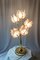 Vintage Italian Colored Glass Flower Table Lamp, 1970s 3