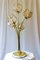 Vintage Italian Colored Glass Flower Table Lamp, 1970s 7
