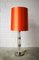 German Chrome Plating and Glass Table Lamp, 1970s, Image 1
