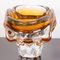 Mid-Century Amber Glass Ashtray from Sklarny Chribska, 1960s 3
