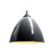 Industrial Dark Grey Enamel and Cast Iron Pendant Lamp, 1950s 1