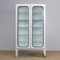 Vintage Industrial Glass and Iron Medical Cabinet, 1970s, Immagine 2