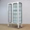 Vintage Industrial Glass and Iron Medical Cabinet, 1970s 1