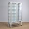 Vintage Industrial Glass and Iron Medical Cabinet, 1970s 3