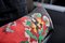 Housse de Coussin Lombaire Kilim Noire, Verte et Rouge par Zencef Contemporary 7