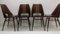 Buchenholz Esszimmerstühle von Thonet, 1960er, 4er Set 10