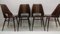Chaises de Salon en Hêtre de Thonet, 1960s, Set de 4 10