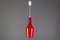 Lámpara colgante vintage de vidrio rojo, Imagen 21
