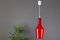 Vintage Red Glass Pendant Lamp 18