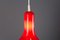 Lampada a sospensione vintage in vetro rosso, Immagine 15