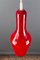 Lámpara colgante vintage de vidrio rojo, Imagen 16