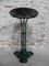 Vintage Steel Bistro Table on Cast Iron Base, Image 2