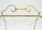 Art Deco French Glass and Gold Leaf Trolley from Maison Ramsay, 1940s, Image 10