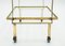 Art Deco French Glass and Gold Leaf Trolley from Maison Ramsay, 1940s, Image 13