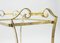 Art Deco French Glass and Gold Leaf Trolley from Maison Ramsay, 1940s, Image 11