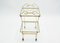 Art Deco French Glass and Gold Leaf Trolley from Maison Ramsay, 1940s, Image 6