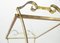 Art Deco French Glass and Gold Leaf Trolley from Maison Ramsay, 1940s, Image 12