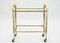 Art Deco French Glass and Gold Leaf Trolley from Maison Ramsay, 1940s, Image 2