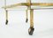 Art Deco French Glass and Gold Leaf Trolley from Maison Ramsay, 1940s 14