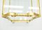 Art Deco French Glass and Gold Leaf Trolley from Maison Ramsay, 1940s, Image 9