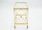 Neo-Classical French Glass Gilt Trolley from Maison Jansen, 1960s 4