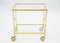 Neo-Classical French Glass Gilt Trolley from Maison Jansen, 1960s 2