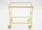 Neo-Classical French Glass Gilt Trolley from Maison Jansen, 1960s, Image 2