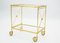 Neo-Classical French Glass Gilt Trolley from Maison Jansen, 1960s 1