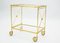 Neo-Classical French Glass Gilt Trolley from Maison Jansen, 1960s, Image 1