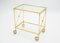 Neo-Classical French Glass Gilt Trolley from Maison Jansen, 1960s 5