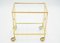 Neo-Classical French Glass Gilt Trolley from Maison Jansen, 1960s 3