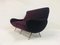 Mid-Century Italian Purple Velvet Sofa, 1950s, Image 4