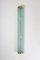 Scandinavian Modern Wandlampe aus Messing & Graviertem Glas von Glössner, 1940er 1