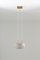 Lámpara colgante sueca Mid-Century de vidrio y latón de Falkenbergs Belysning, años 60, Imagen 1