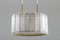 Lámpara colgante sueca Mid-Century de vidrio y latón de Falkenbergs Belysning, años 60, Imagen 9