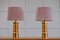 Lámparas de mesa suecas de cerámica, años 70. Juego de 2, Imagen 6