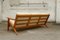 Danish Teak and Textile Model GE 290 3-Seater Sofa by Hans J. Wegner for Getama, 1960s, Image 4