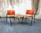 Italian Aluminum and Vinyl Desk Chairs by Vaghi, 1962, Set of 2 1
