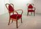 Poltrone Mid-Century in velluto rosso, Francia, anni '50, set di 2, Immagine 10