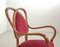 Mid-Century French Red Velvet Armchairs, 1950s, Set of 2 13