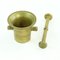 Vintage Czechoslovakian Brass Pestle & Mortar, 1940s, Image 4