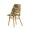 Fabric and Wood Floral Dining Chair from Drevotvar, 1960s, Image 7