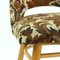 Fabric and Wood Floral Dining Chair from Drevotvar, 1960s 9