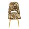 Fabric and Wood Floral Dining Chair from Drevotvar, 1960s 5