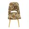 Fabric and Wood Floral Dining Chair from Drevotvar, 1960s, Image 5