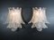 Vintage Italian Glass 6-Tier Sconces, 1980s, Set of 2 11