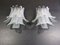 Vintage Italian Glass 6-Tier Sconces, 1980s, Set of 2, Image 2